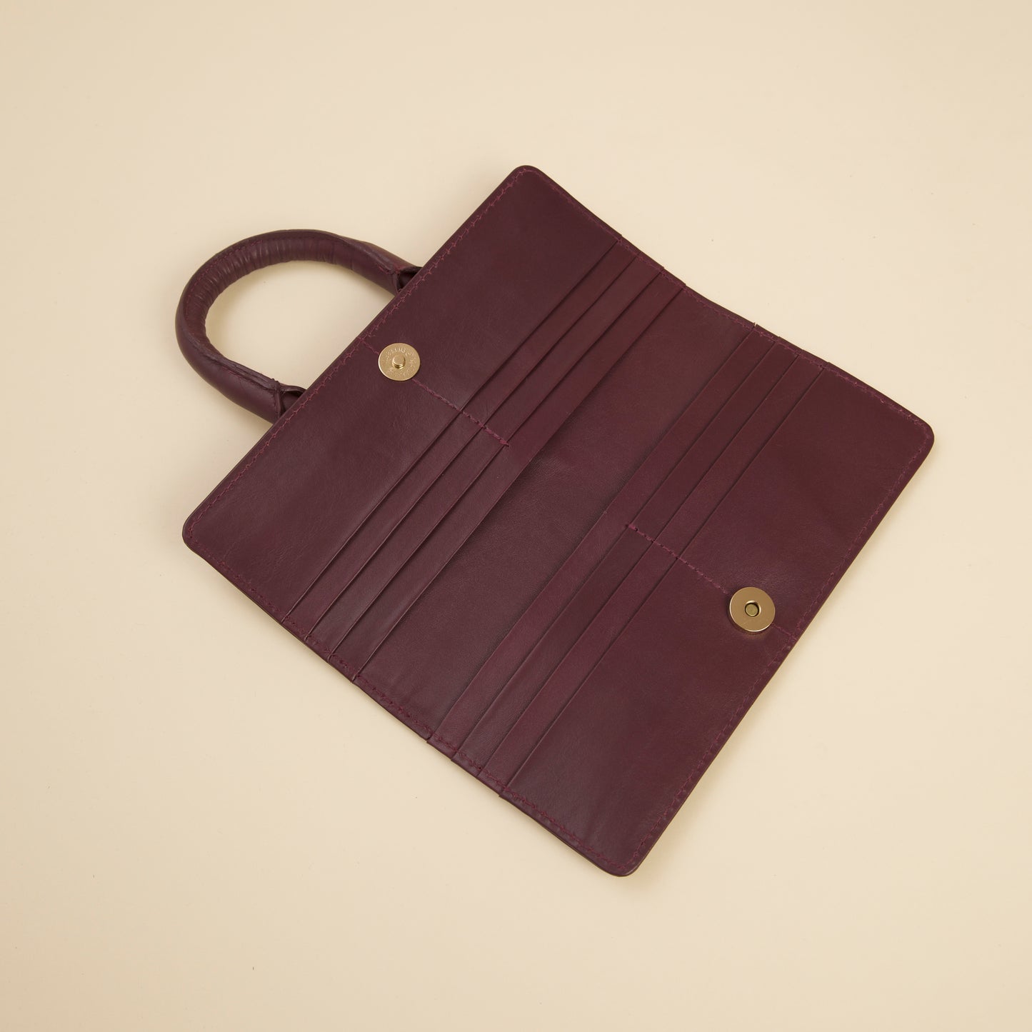 Skinny Wallet with Top Handle